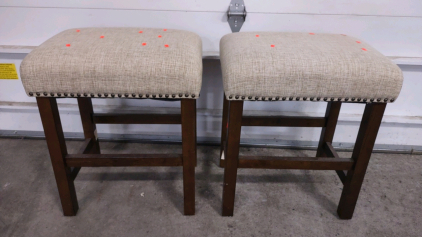 (2) 14"x 20"x 23&frac12;" Matching Padded Bar Stools