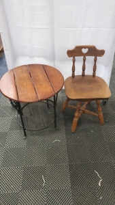 End Table and Chair