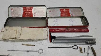 (2) Vintage Gun Cleaning Kits