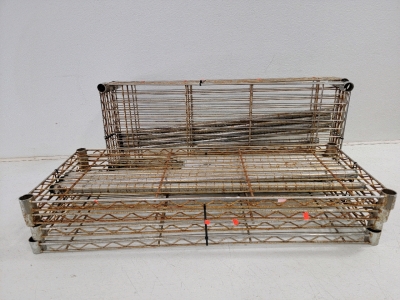 (2)Metal Adjustable Storage Racks