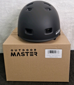 (1) Outdoor Master - Skateboard / Cycling Helmet, (2) Removable Liners Ventilation, Multi-Sport, Black, Large