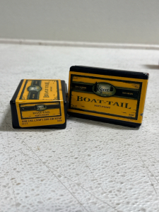 (2)Speer Boat-Tail Soft-Point rifle bullets, .338 caliber (.338") 225 grain BTSP