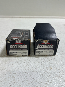 (2) Nosler AccuBond bullets 30 Caliber- 200 Grain- P/N 54618- 50ct