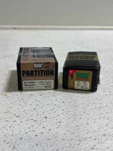 (2) Nosler 30 Caliber 180 Grain Bullets