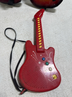 (2) Guitar Hero Guitars & (1) Radio Shack Guitar - 2