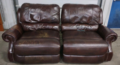 2-Seater Polyurethane Foam Polyester Fiber Electric Reclining Couch