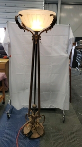 Gorgeous Cast Iron Lamp 73" Tall