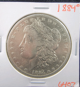 1884 Morgan Silver Dollar