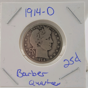 (1) 1914-D Barber Quarter