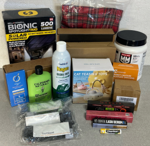 Bell+Howell Bionic Solar Powered Spotlight, Pro Series Protein Powder, Hummingbird Feeder, 3" Swivel Caster Wheels for Blackstone Griddle Stand & More