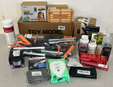 2 Set Electric Blaster Guns, Pickle Power Battery Charger W/ RCR 123A Batteries, Bluetooth Mini Speaker, 6Pc 32&rdquo; Outdoor Grabbing Tools, Hygine & Self Care