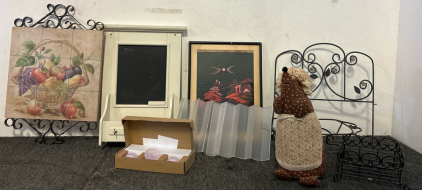 Cozy Home- Including Wall Decor, Napkin Holder, Stuffed Hedgehog, And More