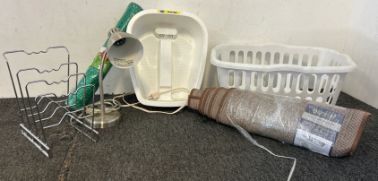 Starter Home Kit- Including A Rug, Laundrh Basket, Foot Spa, And More