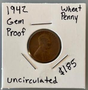 1942 Gem Proof Uncirculated Wheat Penny