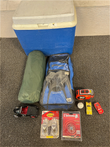 Rubbermaid Cooler, US Divers Flippers, Camping Tarp And So Much More!!!!