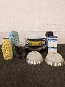 Light fixtures and beautiful table decor