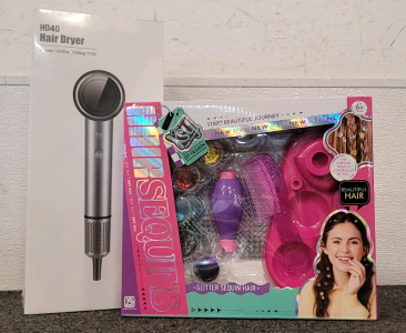 Hair Sequins And HD 40 Brushless Motor Hair Dryer