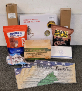 Mouse Trap, Snake Repellent, Squirrel Repellent, Hiking Poles, And More