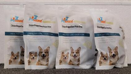 (4) Pawant Chicken Wrapped Sweet Potato Dog Treats