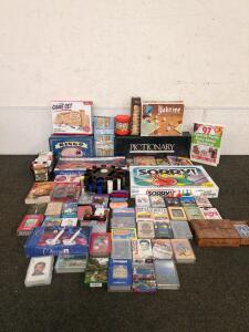 Cards Dice and Everything Nice including pictionary and Sorry