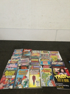 Amazing Collections of Comics including Superman, captain America, and GI Joe