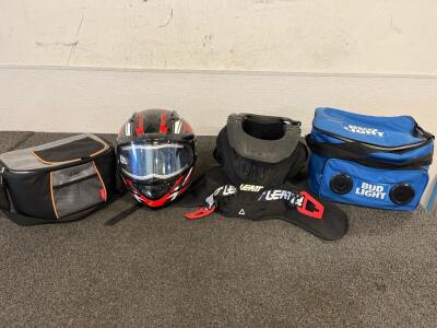 Gear Up & Chill Out Includes A Thermos Cooler, A Polaris Snowmobile Riding Helmet, Leatt Protective Gear And A Bud Light Cooler With Speakers