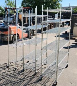 2 Stainless Steel Kitchen Racks 1 For Parts
