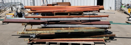 Metal Racks and Various Size Scrap Metal