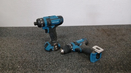 Hercules 12v 1/4" Hex Screwdriver and 12v 3/8" Drill