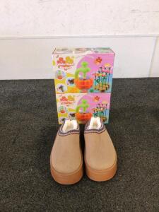 Fabric flower bouquet maker women's five and a half slippers