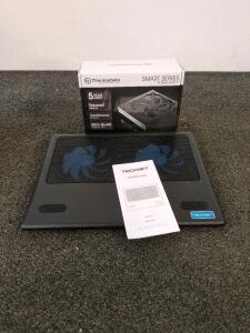 Thermaltake smart 500w smart series power supply and a notebook cooler
