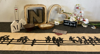 Home Decor Including; Table Runner, Fake Flowers, Signs And More