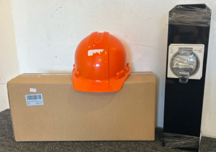 Power And Play Including A Toy Hard Hat And (2) Animacyn Outdoor Waterproof Socket And More