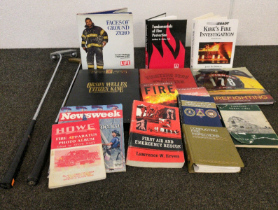 Fire Fighting Backstory And Books And (2) Golf Clubs