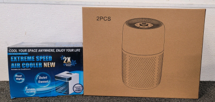 Extreme Speed Air Cooler (2) Air Purifier Filtration Systems