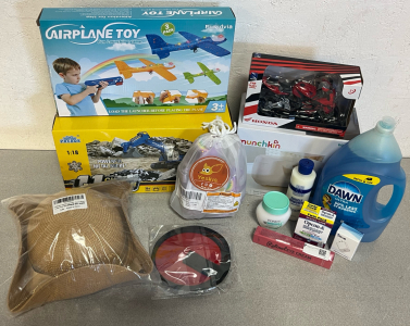 Excavator Toy, Airplanes Toy, Motorcycle Toy, Warm Glow Wipe Warmer, Dawn Dish Soap Refill Size, Kids Shoes Size 11 & More