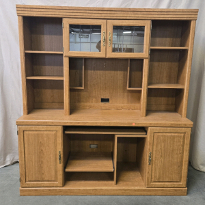 Desk With Detachable Upper Cabinet