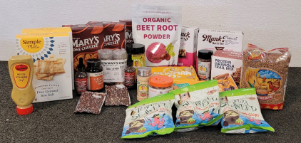 Snacks! Including Organic Beet Root Powder, Newman O's, Munk Pack Nut And Seed Bars, Dietary Supplements, And More