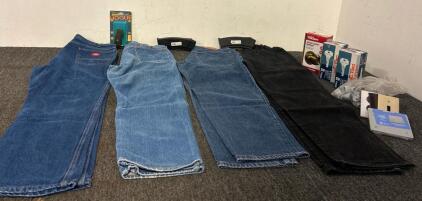 Men&rsquo;s Jeans Including Wrangler, Dickies, Levi&rsquo;s, And Rustler, This Package Also Includes Monogrip Revolvet Stocks, AK-47 20-Round Black Polymer Magazine, And More
