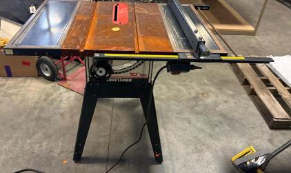 Craftsman 10-Inch Portable Table Saw With A Folding Stand