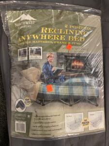 Camp Paradise- Reclining Anywhere Bed With Air Mattress, Frame And Pump, Arctic Zone Cooler Bag With Wheels, And Ultimate Support Tripod