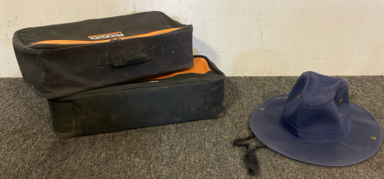 Miscellaneous Lot Including, (2) RIDGE Bags, And Nissin Cap