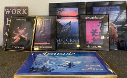 Set Of (6) Motivational Framed Pictures