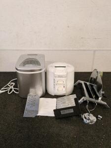 Home Labs Ice Maker - 26lbs Capacity, A Deli Slicer, And A Deep Fryer West Bend Heated Dog Bowl