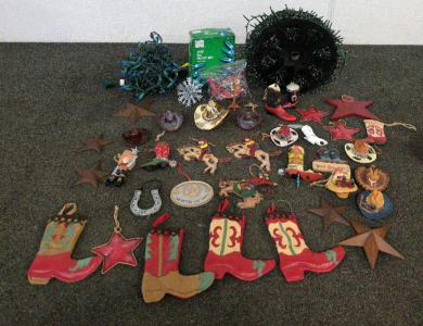 Cowboy Christmas Ornaments Christmas lights