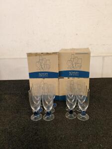 Scott Zwiesel Wine Glasses - (4) Boxes
