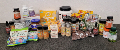 Snacks! Including Organic Beet Root Powder, Newman O's, Munk Pack Nut And Seed Bars, Dietary Supplements, And More