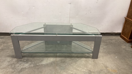 Glass Top Entertainment Stand