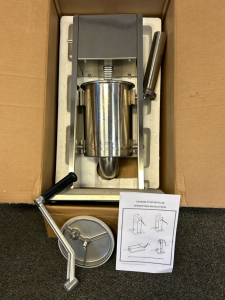 New In Box 3L Stainless Steel Suasage Stuffer/ Filler
