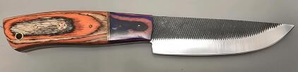 Handmade Carbon Steel Chefs Knife With Custom Wood Handle, Full Tang